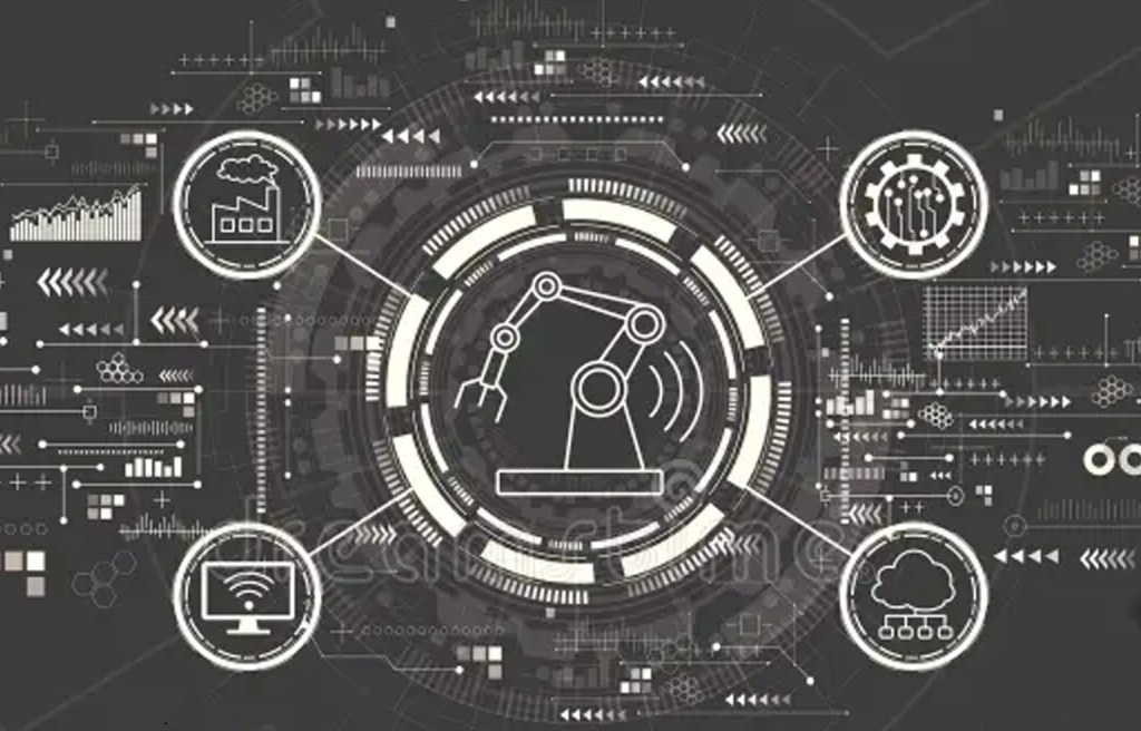 gráfico conceptual sobre gestión y automatización industrial