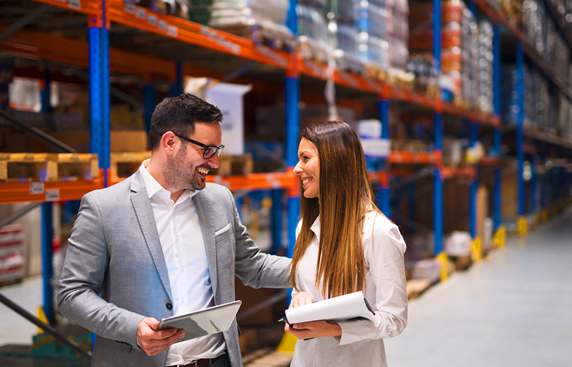 control de inventarios en centro logístico revisión de inventario y coordinación logística en almacén con estanterías
