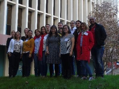 Los estudiantes participantes en la misión en Silicon Valey, California, son: Mónica Severiche Núñez, Aniris Muñoz Vera, Eliana González González, Carlos Galvis Aragón y Silvia Castellar Carmona.