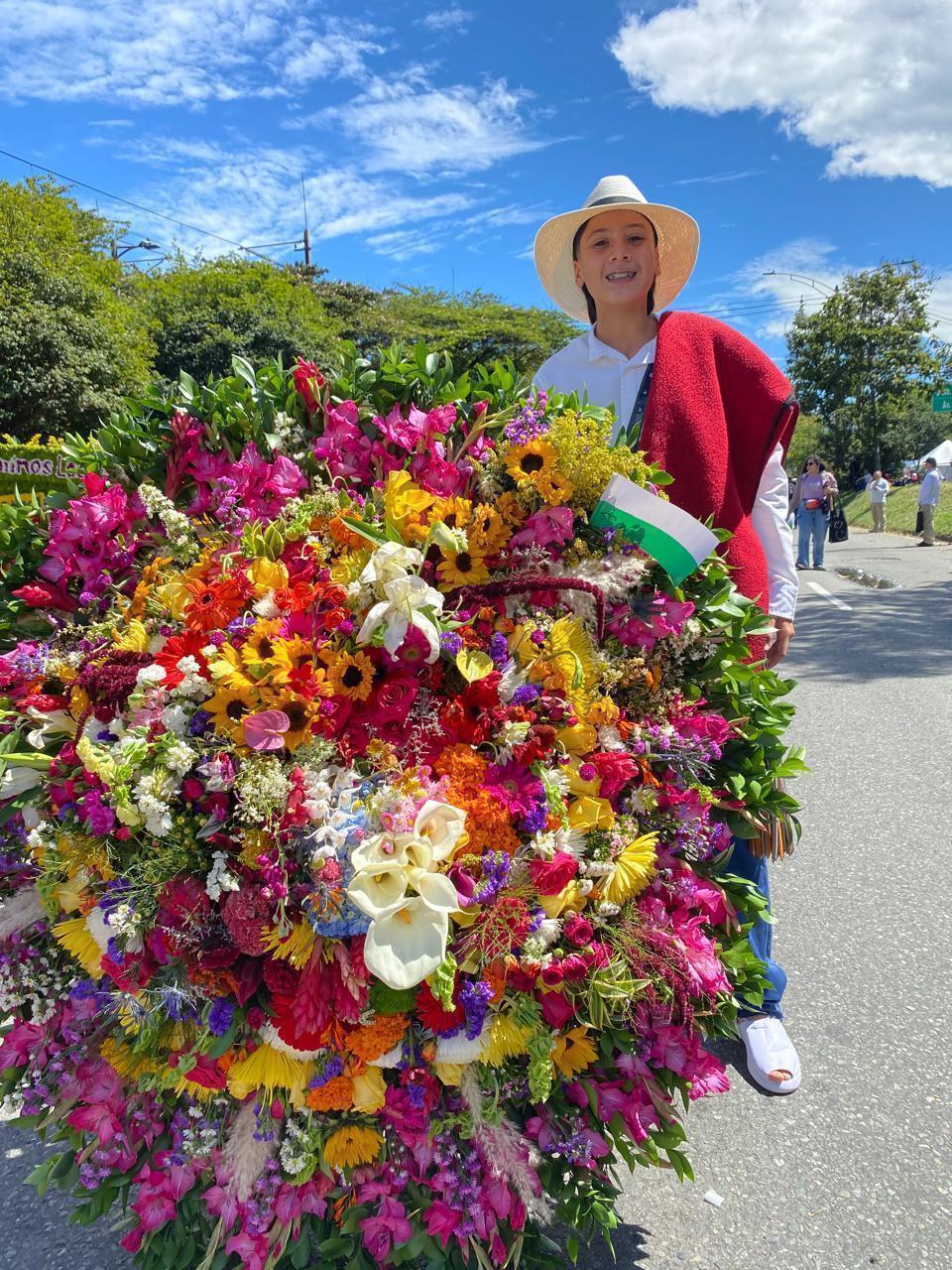 Matías Atehortúa Urrego en el Desfile de Silletero 2024
