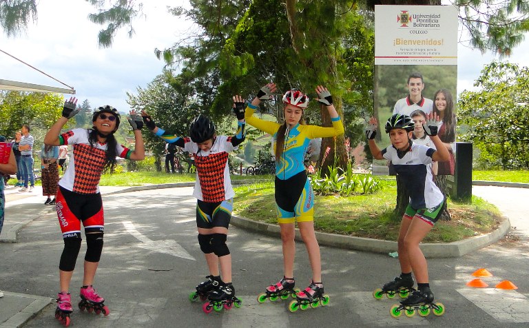 Participantes de noveno en patinaje femenino.